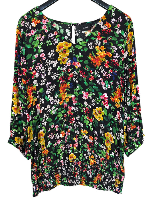 Zizzi bluse - Blomsterprint